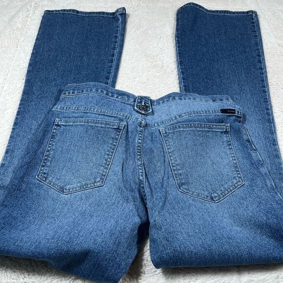 NWT Vintage Y2K Calvin Klein Low Rise Slim Fit Flared Leg Women’s Jeans - Picture 4 of 9